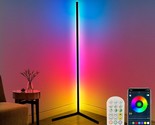 Corner Floor Lamp,65 Color Changing Led Floor Lamp With Music Sync,Moder... - $79.99