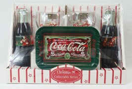 VINTAGE SEALED 1996 Coca Cola Christmas Collector&#39;s Set w/ 2 bottles + g... - £23.64 GBP