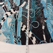 ESY Studio EY Women's Turquoise Multicolor Pull-on Circle Skirt Size Large image 12