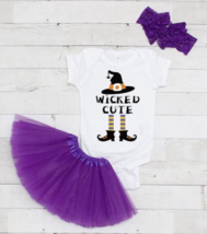 Infant Newborn 3 Piece Halloween Holiday Outfit - New! - £14.07 GBP