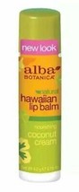 NEW Alba Botanica Hawaiian Lip Balm Coconut Cream 0.15 oz - £6.24 GBP