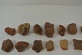 Carnelian Agate Lot of 53 Rocks Raw Stone Red Yellow Natural Chunks ~5lbs - £95.41 GBP