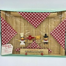 1950s Cotton Capers 3D Figure Steak Marker Set 4 Doneness Picks Table Bundle K2 - £17.99 GBP