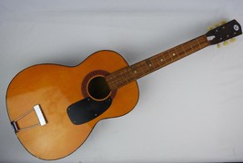 Vtg Sears &amp; Roebuck Harmony Flat Top Acoustic Guitar For Repair nice fre... - £105.90 GBP