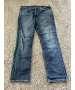 Levi&#39;s 514 Straight Fit Jeans Mens Size 38x30 Blue Medium Wash Stretch W... - $29.37 CAD