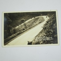 RPPC Real Photo Postcard Laurel Mountain Macomber WV Vintage Cars US 50 Curve - £7.98 GBP