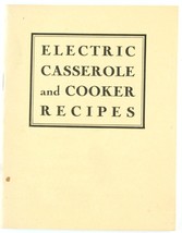 Electric Casserole &amp; Cooker Recipes Cookbook Brooklyn Edison - £1.57 GBP