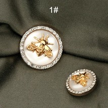 6pcs Rhinestones  Decor    Buttons for Clothing  Coat Cardigan Sweater Sewing Ne - £63.60 GBP