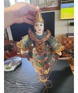 Vintage Thai Marionette String Puppet Wooden Asian Handmade Traditional ... - $57.66 CAD