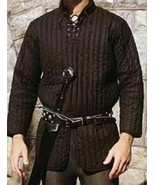 New Medieval Viking Renaissance Brown Color Gambeson Thick Padded Armor - £75.31 GBP+