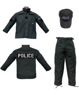 Ultimate Law Enforcement Dreams Unleashed: Kids 7pc Black Tactical POLIC... - £71.43 GBP