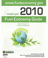 EPA 2010 Fuel Economy Guide vintage US brochure Gas Mileage - $13.76 CAD