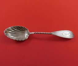 Bailey and Co Coin Silver Ice Cream Spoon Engine Turned Twisted Shell 5 ... - $1,066.11 MXN