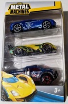 Zuru Metal Machines Die Cast Cars 3 Pack • White Fang, Escape, and Wild Thing. - £3.52 GBP