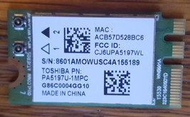 Toshiba Satellite C55-B Series 15.6&quot; Genuine Wireless Wi-Fi Card PA5197U... - £3.10 GBP