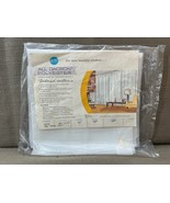 Vintage Sears Dacron Tailored Curtains White Sheer 44x54 Lot 2 Panels NO... - €20,33 EUR