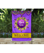 Mardi Gras Garden Flag, 12 x 18, Decorative Garden Flag - $15.99