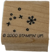 Stampin Up Rubber Stamp Snowflakes Snow Background Scene Maker Winter Ho... - $2.99
