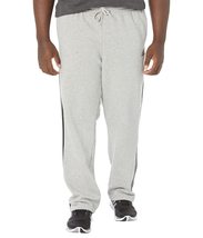 adidas Men&#39;s Essentials Fleece Open Hem 3-Stripes Pants, Black, 4X-Large - $44.77+