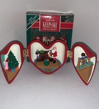 Vintage Hallmark Ornament 1990 First in Series Heart Of Christmas New - £38.72 GBP
