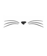 Cat Nose and Whiskers - machine embroidery design - $3.49
