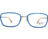 Ray-Ban Eyeglasses Frames RB6336 2620 Clear Blue Gray Rectangular 53-18-140 - £25.64 GBP