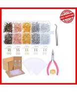 DIY Earring Supplies Set: 1350pcs in Gold, Silver, Rose Gold &amp; More - $414.92 MXN