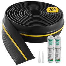 VEVOR Garage Door Threshold Seal,20Ft,PVC,Adhesive,Weatherproof,DIY,Black - $35.99