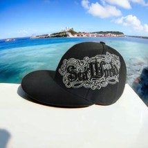 SeaWorld Adventure Park Ball Cap L/XL Adult Stretch Fit Black White Embr... - $15.70