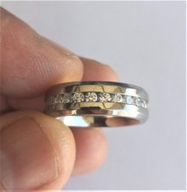 14 k white gold diamond wedding ring band for men - $840.00+