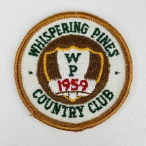 Whispering Pines Golf Course Country Club Iron On Patch NC WP 1959 N Car... - $10.00