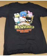 My Hero Academia Hello Kitty &amp; Friends T-Shirt Adult Small Black Crew Neck - $8.90