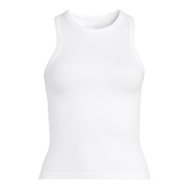 No Boundaries Juniors Seamless High Neck Tank Top, White Size L(11-13) - $12.86