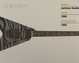 1984 Jackson Double Rhoads Solid Body Guitar Fridge Magnet 5.25&quot;x2.75&quot; NEW - £3.03 GBP