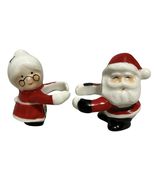 Vtg Treasure Masters Santa &amp; Mrs Claus Candle Huggers Bone China Taiwan ... - $433.49 MXN