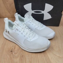Under Armour Woman&#39;s Sneakers Sz 9.5 M Charged Aurora Athletic Shoes White - £39.21 GBP