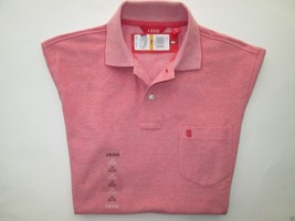 Izod Oxford Solid Cotton Short Sleeve Men Polo T-Shirt Cranberry S Msrp $40 U31 - £12.66 GBP