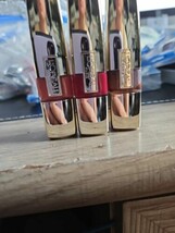 3x LOREAL Colour Riche Caresse Lip Gloss 183 Pink/190 Red/192 Caramel 1 ... - $15.95