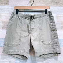 J Crew Flex Belted Utility Shorts Green Ripstop Hiking Casual Cotton Men... - £27.82 GBP