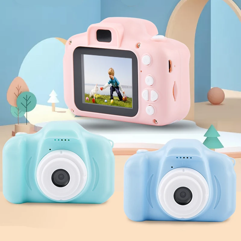 Children&#39;s Digital Camera Toy 2 Inch HD Screen 2MP Waterproof Camera Kids Cute - £17.77 GBP