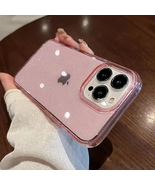 Pink Phone Case iPhone 16 Plus Clear Bling Glitter - $22.99