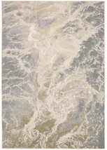 8' X 10' Gray and Ivory Abstract Non Skid Area Rug - €469,59 EUR