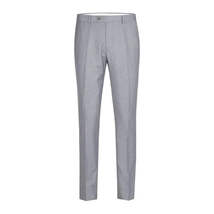 Men Renoir Flat Front Suit Separate Pants Slim Fit Soft Feel 202-2 Light Gray image 6
