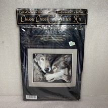 Cross My Heart Classic Cross Stitch Kit Mates CSBK-175 1999 Wolves Wolf Couple - £44.13 GBP