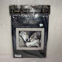 Cross My Heart Classic Cross Stitch Kit Mates CSBK-175 1999 Wolves Wolf Couple - £44.57 GBP