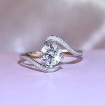 2.00 Ct Round Cut Diamond Women&#39;s Engagement Ring 14k White Gold Finish - $89.99