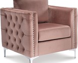Signature Design by Ashley Lizmont Modern Glam Accent Chair with Nailhea... - $500.99