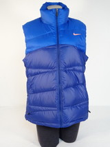 Nike Blue &amp; Orange Alliance Zip Front 550 Down Fill Winter Vest Women&#39;s NWT - $149.99