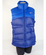 Nike Blue &amp; Orange Alliance Zip Front 550 Down Fill Winter Vest Women&#39;s NWT - £119.54 GBP