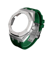 Casioak Steel Case MOD Kit Shock G-SHOCK GA2100 GA2110 Silver Dark Green... - $80.69